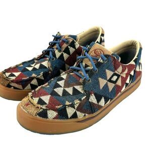 Twisted X Hooey LoperAztec Pattern Canvas Casual YHYC001 Men's Size 8.5 M